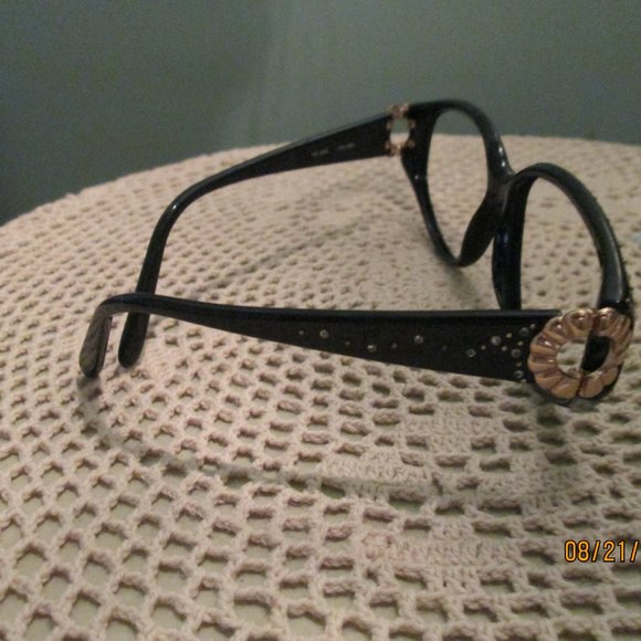 Vintage Rare Nina Ricci Cat Eye Glasses Rhinestone - Picture 8 of 8